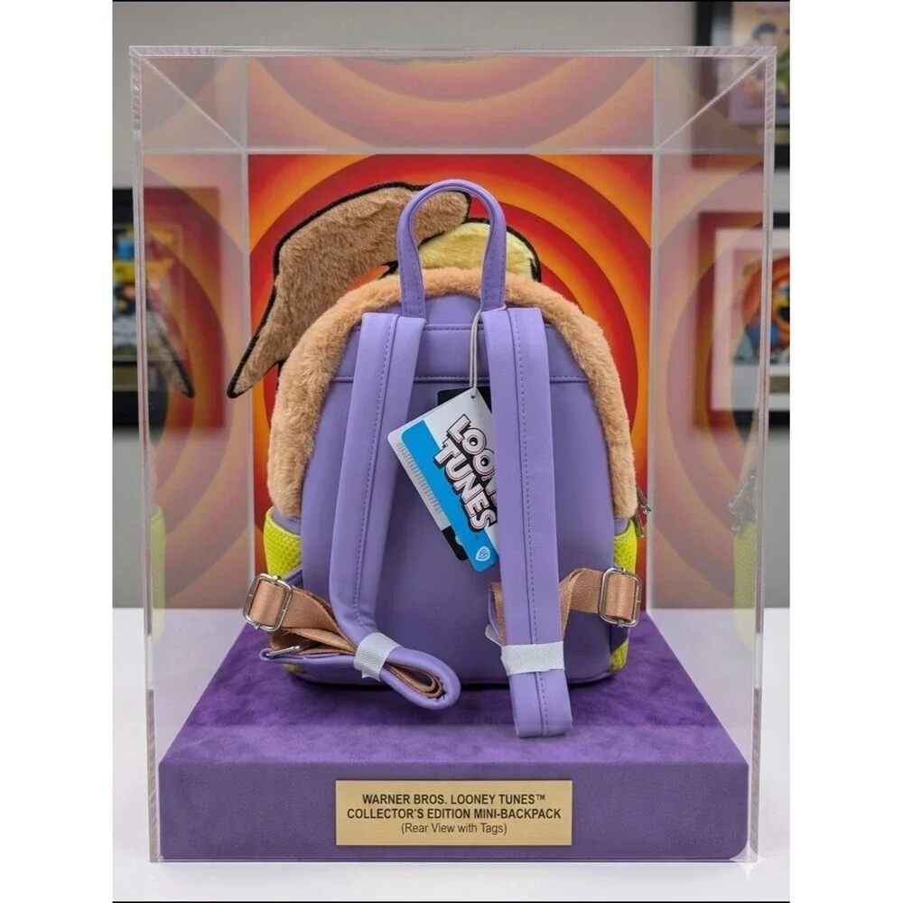 Loungefly Looney Tunes Lola Bunny Faux Fur Mini Backpack (NWT)